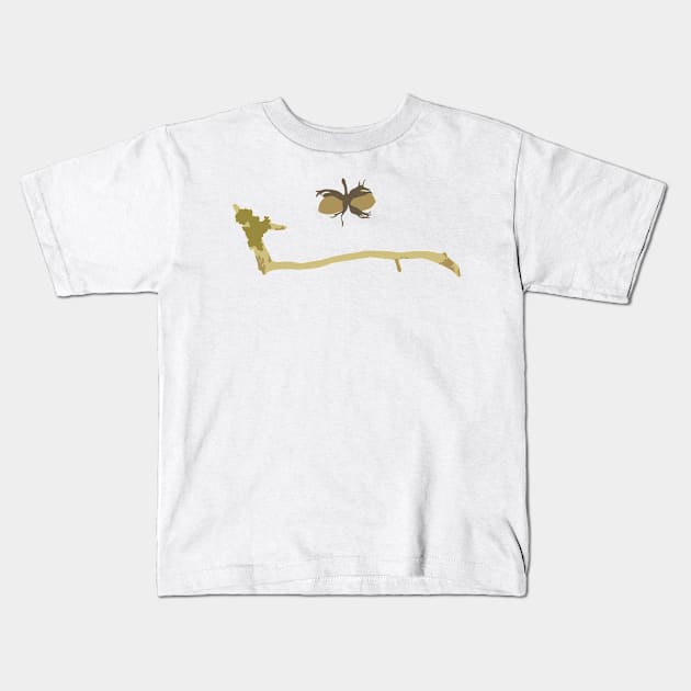 The face of autumn Kids T-Shirt by Katya Kamenskaya